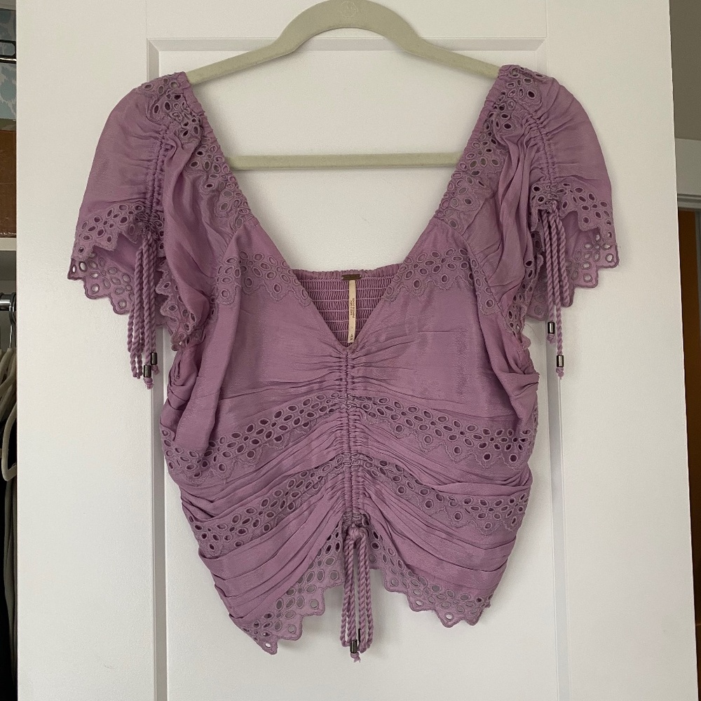 Free People Purple Blouse
